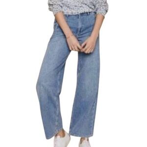 Mos Mosh Wide Leg Jeans Size 27 Story Light Blue